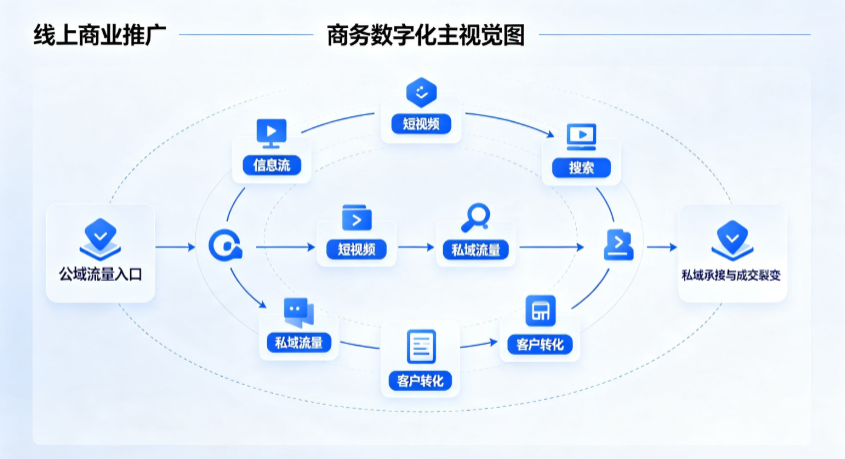 井研县线上商业推广怎么做？全域流量闭环搭建与低成本转化实战指南